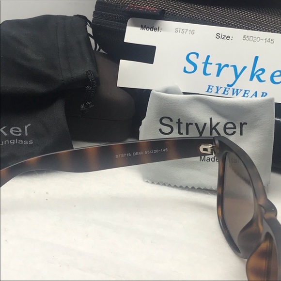 NWT Stryker Polarized Tortoise with Brown lens 716 - Picture 3 of 3